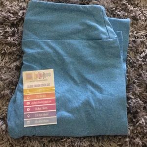 Lularoe One Size heather blue leggings